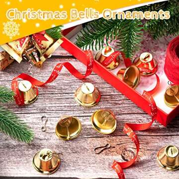 30 Mini Brass Craft Bells - Perfect for Decor & DIY