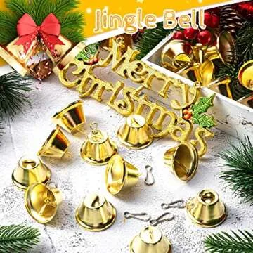 30 Mini Brass Craft Bells - Perfect for Decor & DIY