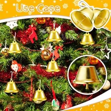 30 Mini Brass Craft Bells - Perfect for Decor & DIY