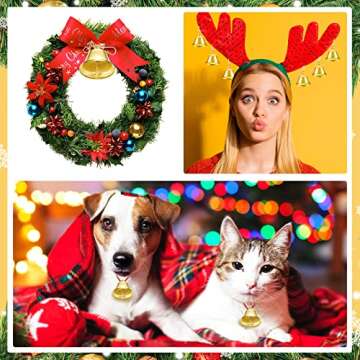 30 Mini Brass Craft Bells - Perfect for Decor & DIY