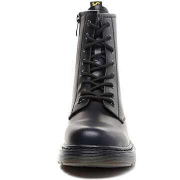 Savaii Women's Round Toe Combat Ankle Boots