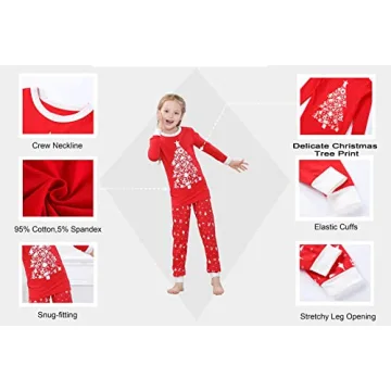 Benaive Family Christmas Pajamas Set - Comfortable Holiday PJs