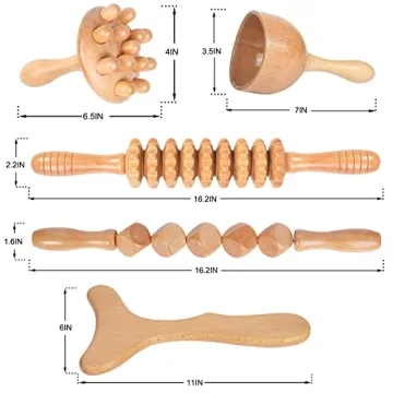 Komogir Wood Therapy Massage Kit for Healing & Relaxation