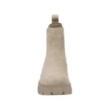 CUSHIONAIRE Women's Sasha slip on chelsea boot +Memory Foam, Taupe Suede 8