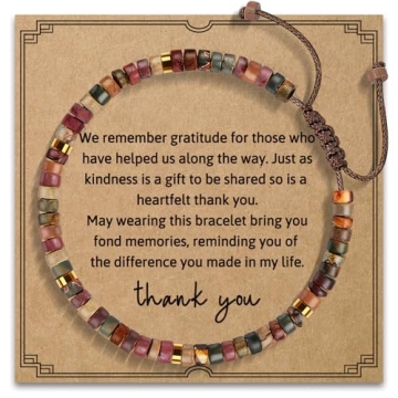 AGOT Thank You Bracelet Gift for Women - Appreciation Inspirational Gifts for Coworker, Unique Offic...