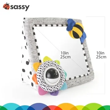 Sassy Tummy Time See Me Floor Mirror for Babies