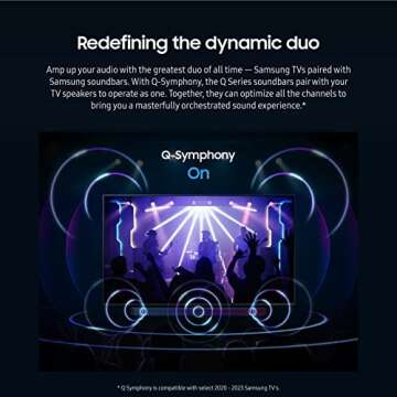 SAMSUNG HW-Q800C 5.1.2ch Soundbar w/ Wireless Dolby Audio, Q-Symphony, SpaceFit Sound Pro, Adaptive Sound, Game Mode Pro, Airplay 2, AVA, 8-Inch Subwoofer, Alexa Built-In