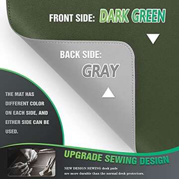 Dual-Sided K KNODEL Desk Mat - Waterproof & Stylish