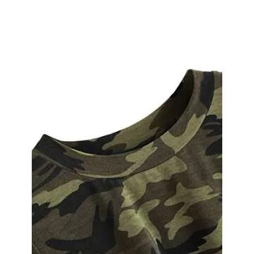 SweatyRocks Women's Camo Crop Top - Stylish Summer Wear