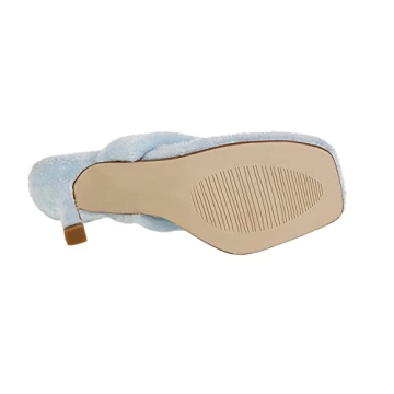 Vivianly Furry Stiletto Heel Flip Flops for Style and Comfort