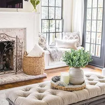 Rinlong Artificial Eucalyptus Stems for Farmhouse Decor