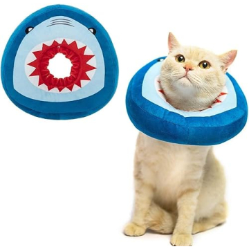 EXPAWLORER Cat Surgery Recovery Collar - Adjustable Donut Cat Cone Collar Soft, Pet E Collar for Wou...