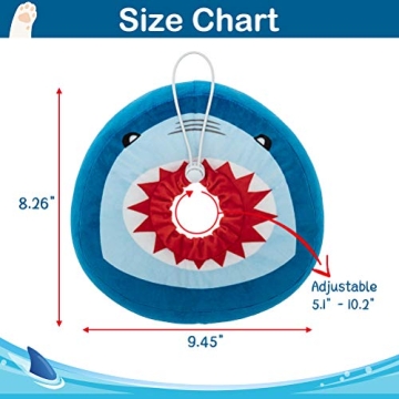 Soft Adjustable Shark Design Cat Recovery Collar for Healing