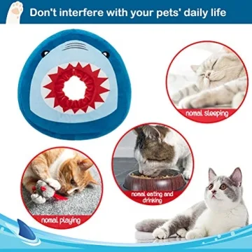 Soft Adjustable Shark Design Cat Recovery Collar for Healing