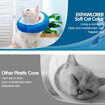 Soft Adjustable Shark Design Cat Recovery Collar for Healing