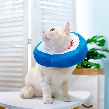 Soft Adjustable Shark Design Cat Recovery Collar for Healing