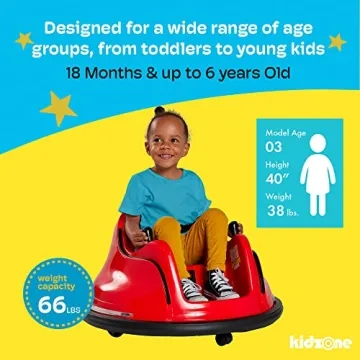 Kidzone 12V Electric Ride On Bumper Car for Kids