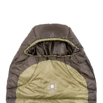 Coleman North Rim 0°F Big & Tall Sleeping Bag, Cold-Weather Mummy Sleep Sack with No-Snag Zipper & ...