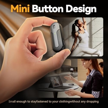 GLONHI Wireless Lavalier Microphone for iPhone & Android