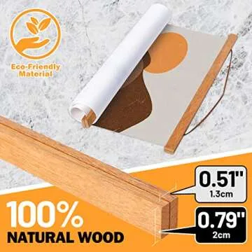 Benjia 12x16 12x18 12x24 Magnetic Wood Frame Hanger