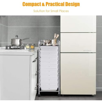 Versatile OFFICEJOY Storage Cart with 10 Drawers