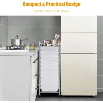 Versatile OFFICEJOY Storage Cart with 10 Drawers