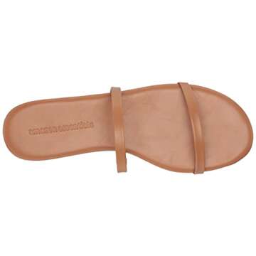 Amazon Essentials Women's Thin Two Strap Sandal for All-Day Comfort