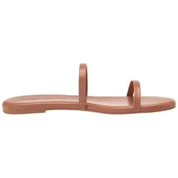 Amazon Essentials Women's Thin Two Strap Sandal for All-Day Comfort