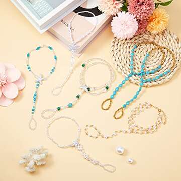 Hicarer 12 Pcs Barefoot Sandals Jewelry for Women