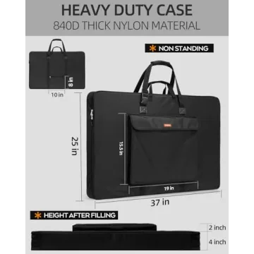 Nicpro 24x36 Waterproof Art Portfolio Bag for Artists