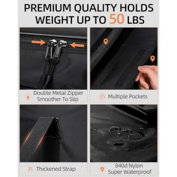 Nicpro 24x36 Waterproof Art Portfolio Bag for Artists