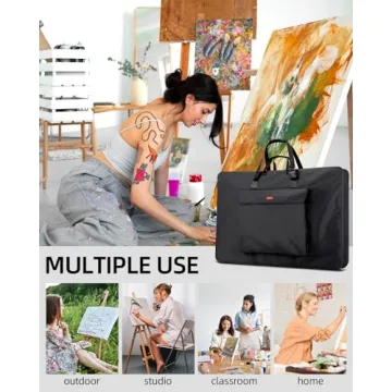 Nicpro 24x36 Waterproof Art Portfolio Bag for Artists