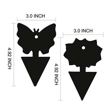USKICH Sticky Trap Fruit Fly and Gnat Trap Sticky Bug Traps Fungus Traps for Indoor/Outdoor Insect C...