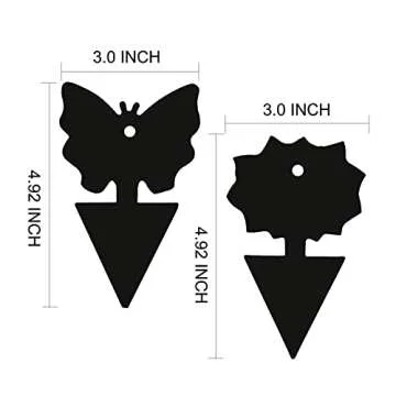 USKICH Sticky Trap Fruit Fly and Gnat Trap Sticky Bug Traps Fungus Traps for Indoor/Outdoor Insect C...