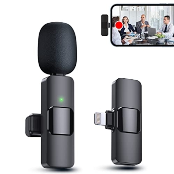 PQRQP Mini Wireless Lavalier Microphone for iOS Devices