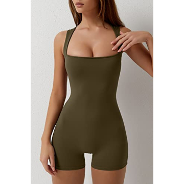 QINSEN Strappy Women’s Bodycon Jumpsuit for Comfort