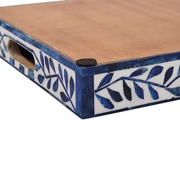 Handcrafted Alhambra Medio Tray Elegant Azul Home Decor
