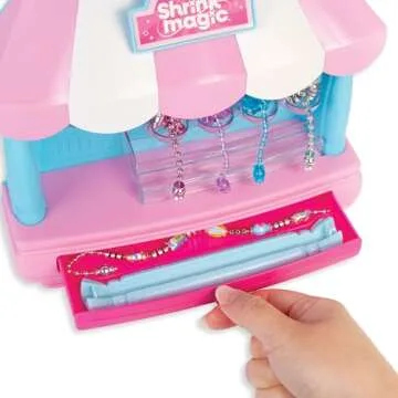 Make It Real:Shrink Magic Candy Shop Bracelet Kit - Create 20 Bracelets, Use A Hair Dryer to Shrink & Style, DIY Jewelry Kit, Girls & Kids Ages 8+
