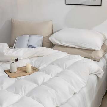 JELLYMONI Cotton Duvet Cover - Breathable Bedding Set