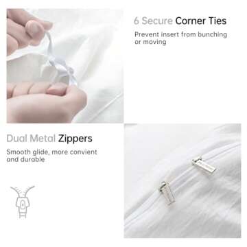 JELLYMONI Cotton Duvet Cover - Breathable Bedding Set