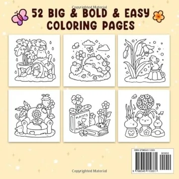 Into Gardens: Easy Coloring Book for Adults and Teens