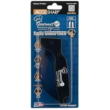 AccuSharp 15 Degree Knife Sharpener for Gourmet Knives
