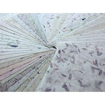 8.5x12 Inches Mulberry Paper Sheet Design Craft Hand Made Art Tissue Japan Origami Washi Wholesale B...
