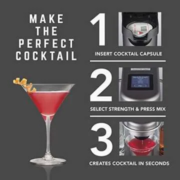 Bartesian Whiskey Sour Cocktail Mixer Capsules, Pack of 6 Cocktail Capsules, for Bartesian Premium Cocktail Maker (55353)