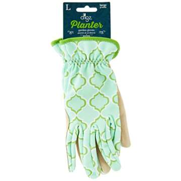 Digz Planter Pro Women's Gardening Gloves and Work Gloves with Touch Screen Compatible Fingertips, G...