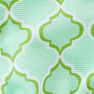 Digz Planter Pro Women's Gardening Gloves and Work Gloves with Touch Screen Compatible Fingertips, Geometric Pattern, Medium,Beige