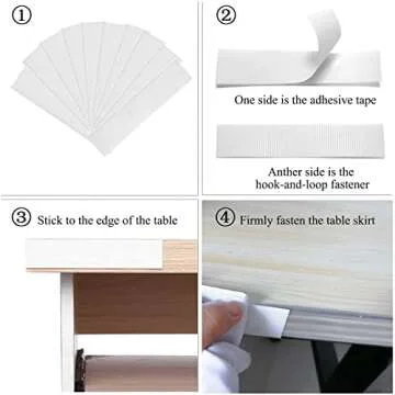 9ft White Tulle Table Skirt for Elegant Table Decor