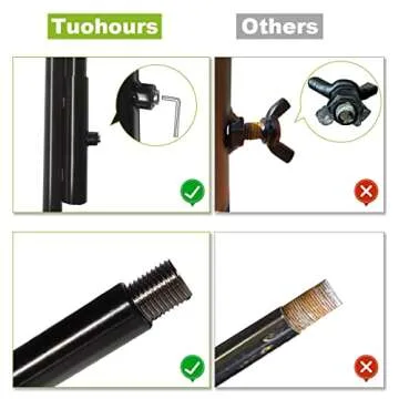 Tuohours 60 Inch Double Shepherd Hook Stand for Outdoor Birdfeeder, Adjustable Two Sided Garden Bird Feeder Pole Holder for Birdhouse Planter Solar Light Lantern, Black, 1 Pack