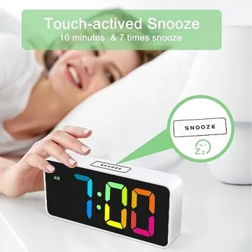Welgo 7.5" Dimmable Digital Alarm Clock for All Ages