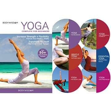 Yoga for Beginners Deluxe 6 DVD Set: 8 Yoga Video Routines for Beginners. Includes Gentle Yoga Workouts to Increase Strength & Flexibility